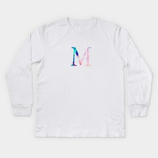 Rainbow Marble Mu Kids Long Sleeve T-Shirt